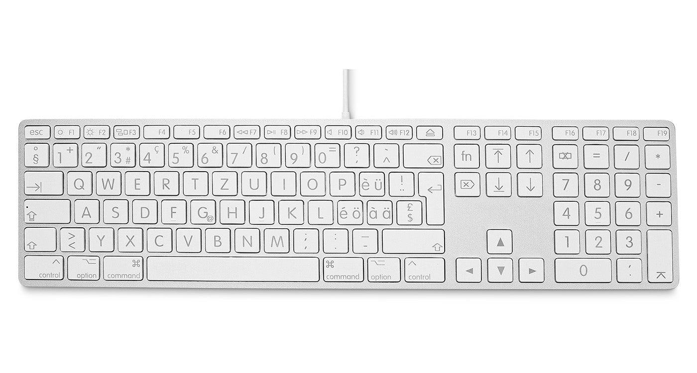 LMP 24203 – Tastatur, kabelgebunden (USB-A), CH-Layout (DE-CH), Fullsize (mit Ziffernblock) – für macOS