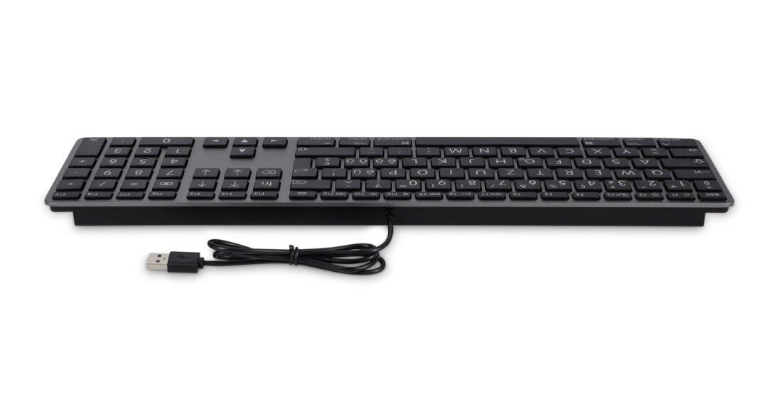 LMP Tastatur, kabelgebunden (USB-A), CH-Layout (DE-CH), Fullsize (mit Ziffernblock) – für macOS