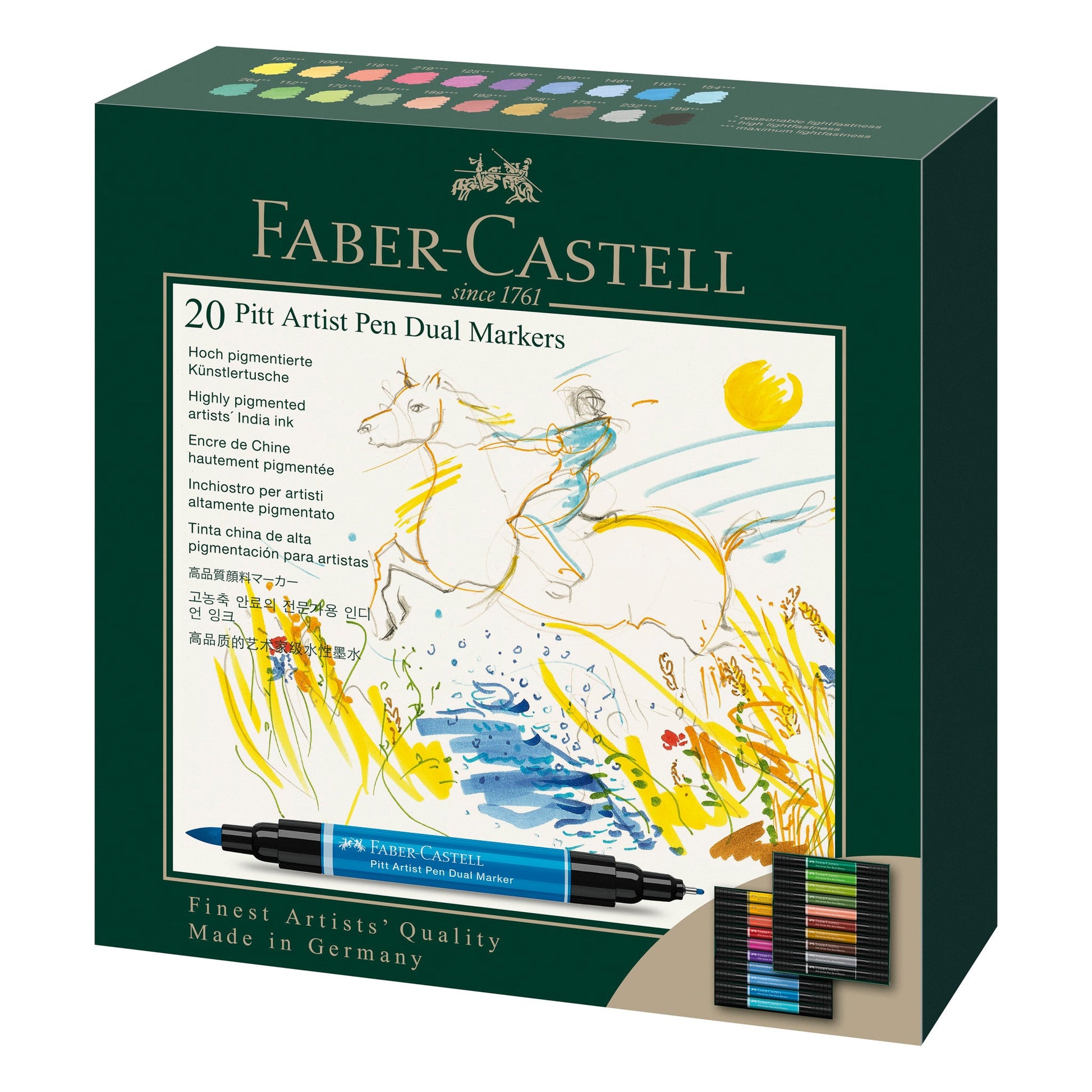 Faber-Castell PITT artist pen Dual Marker – 20 Stück