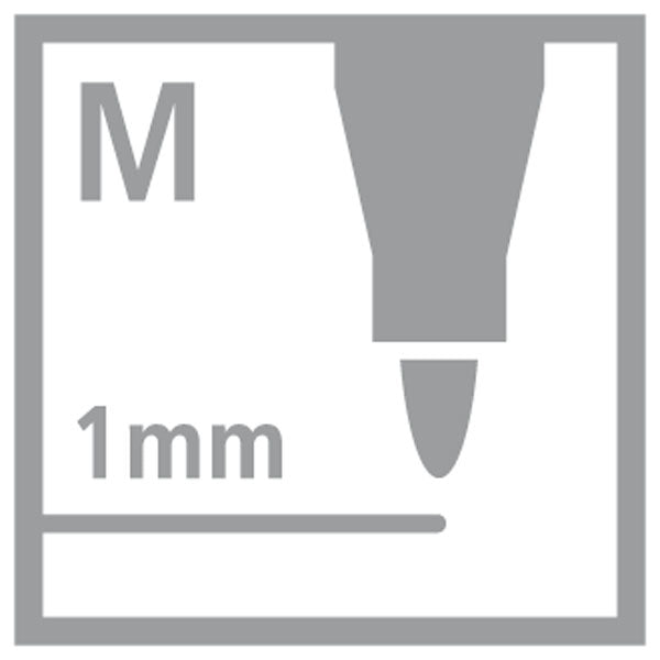 STABILO Filzstifte, Strichbreite 1 mm, 12 Farben