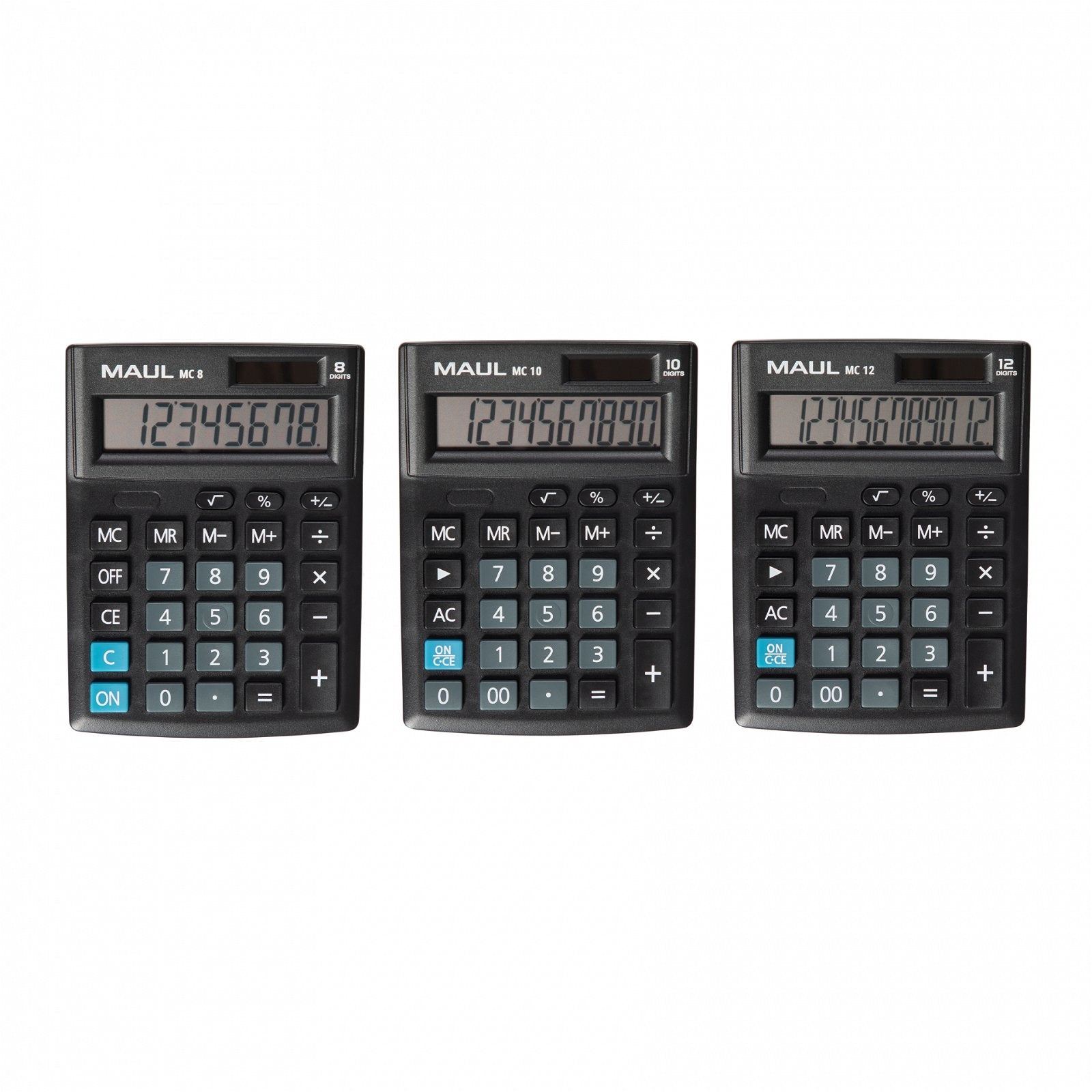 Maul Taschenrechner MC8 – 8-stellig – Solar/Batterie – Schwarz
