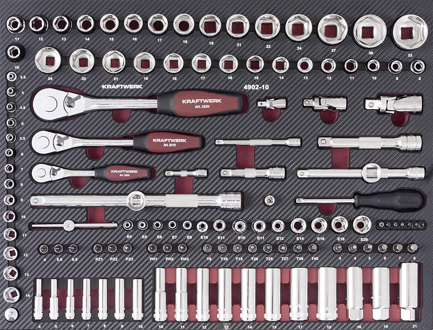 KRAFTWERK Steckschlüssel-Set – 4902-10-1