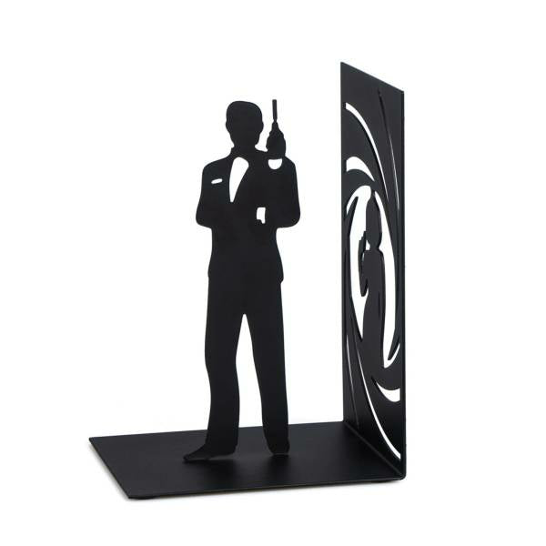 Trendform Buchstütze – 100 × 170 × 120 mm, Metall, schwarz, 4 Stück