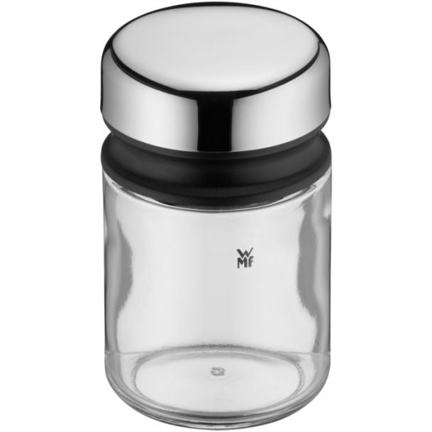 WMF Streudose 100 ml, Ø 5,5 × 9,5 cm, Glas/Edelstahl, Transparent, 4er-Set