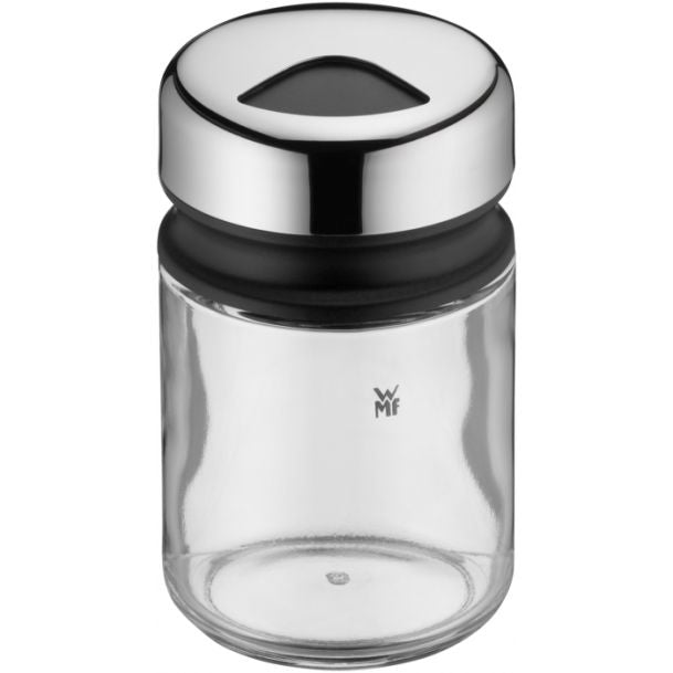 WMF Streudose 100 ml, Ø 5,5 × 9,5 cm, Glas/Edelstahl, Transparent, 4er-Set