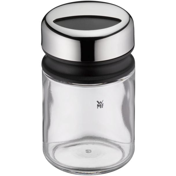 WMF Streudose 100 ml, Ø 5,5 × 9,5 cm, Glas/Edelstahl, Transparent, 4er-Set