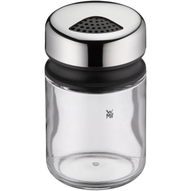 WMF Streudose 100 ml, Ø 5,5 × 9,5 cm, Glas/Edelstahl, Transparent, 4er-Set