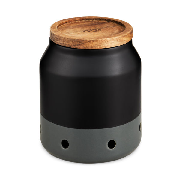 Cole & Mason Vorratsdose 860 ml, Ø 11 × 12 cm, Keramik, Schwarz