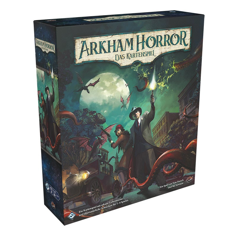 Fantasy Flight Games Arkham Horror: Das Kartenspiel Grundspiel – Kartenspiel, 1–4 Spieler, ab 14 Jahren, 45 Min
