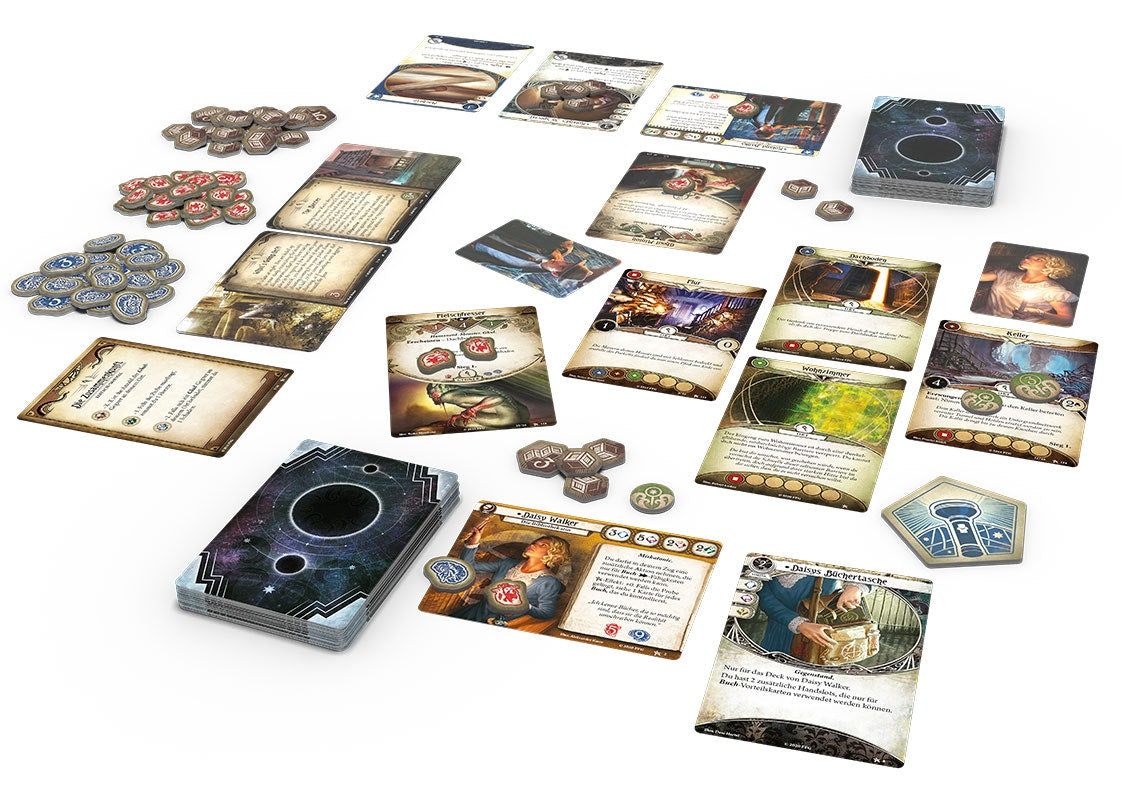 Fantasy Flight Games Arkham Horror: Das Kartenspiel Grundspiel – Kartenspiel, 1–4 Spieler, ab 14 Jahren, 45 Min