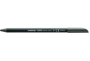 Edding 1200 Faserschreiber – 1 mm, grau