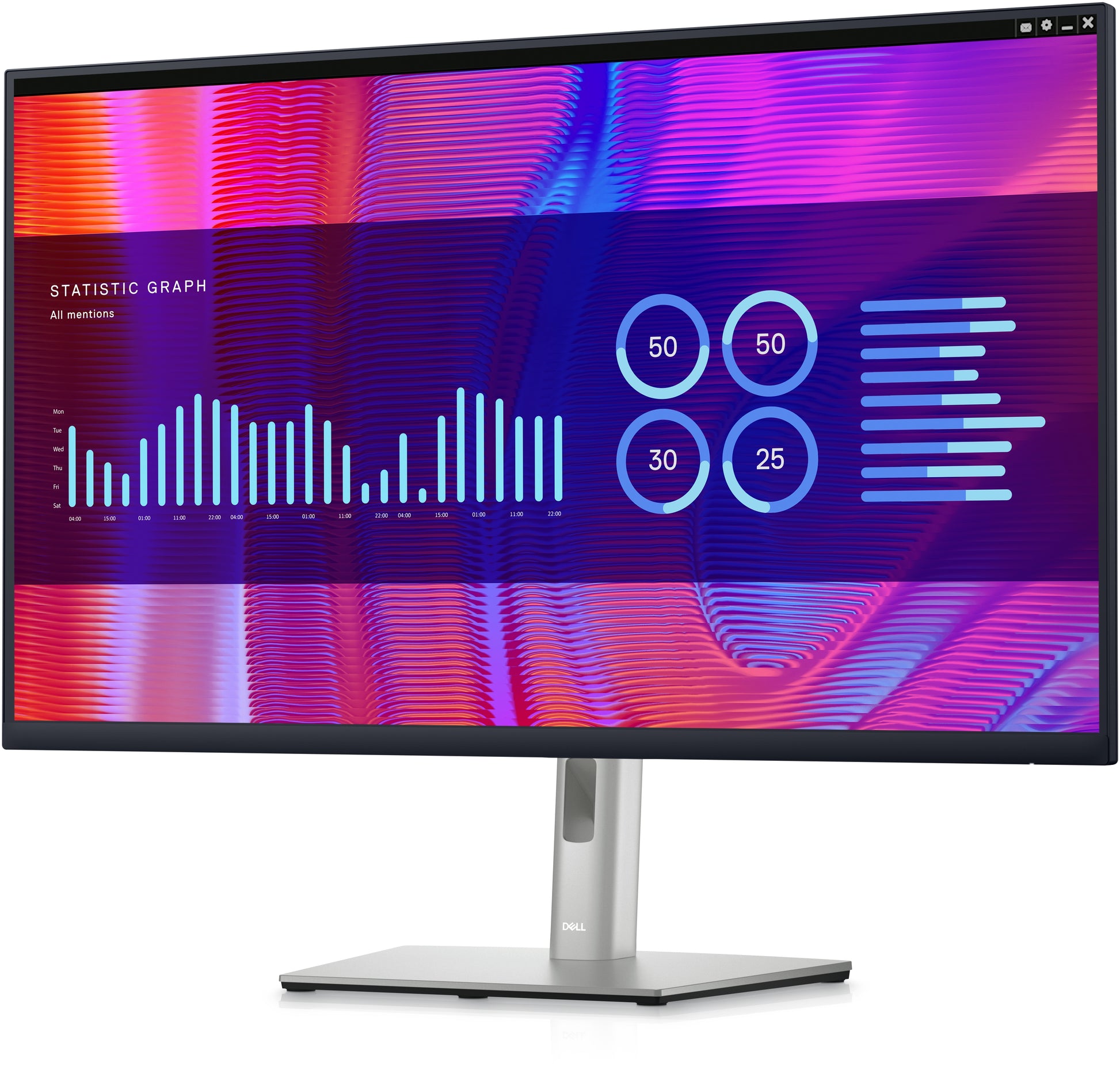 DELL P3223DE – Monitor, 31,5", 2560 × 1440 (WQHD), IPS, 60 Hz, 350 cd/m², USB-C, VESA 100 × 100, Schwarz