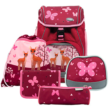 Funki Schulrucksack-Set Flexy-Bag – 5-teilig – Bambi