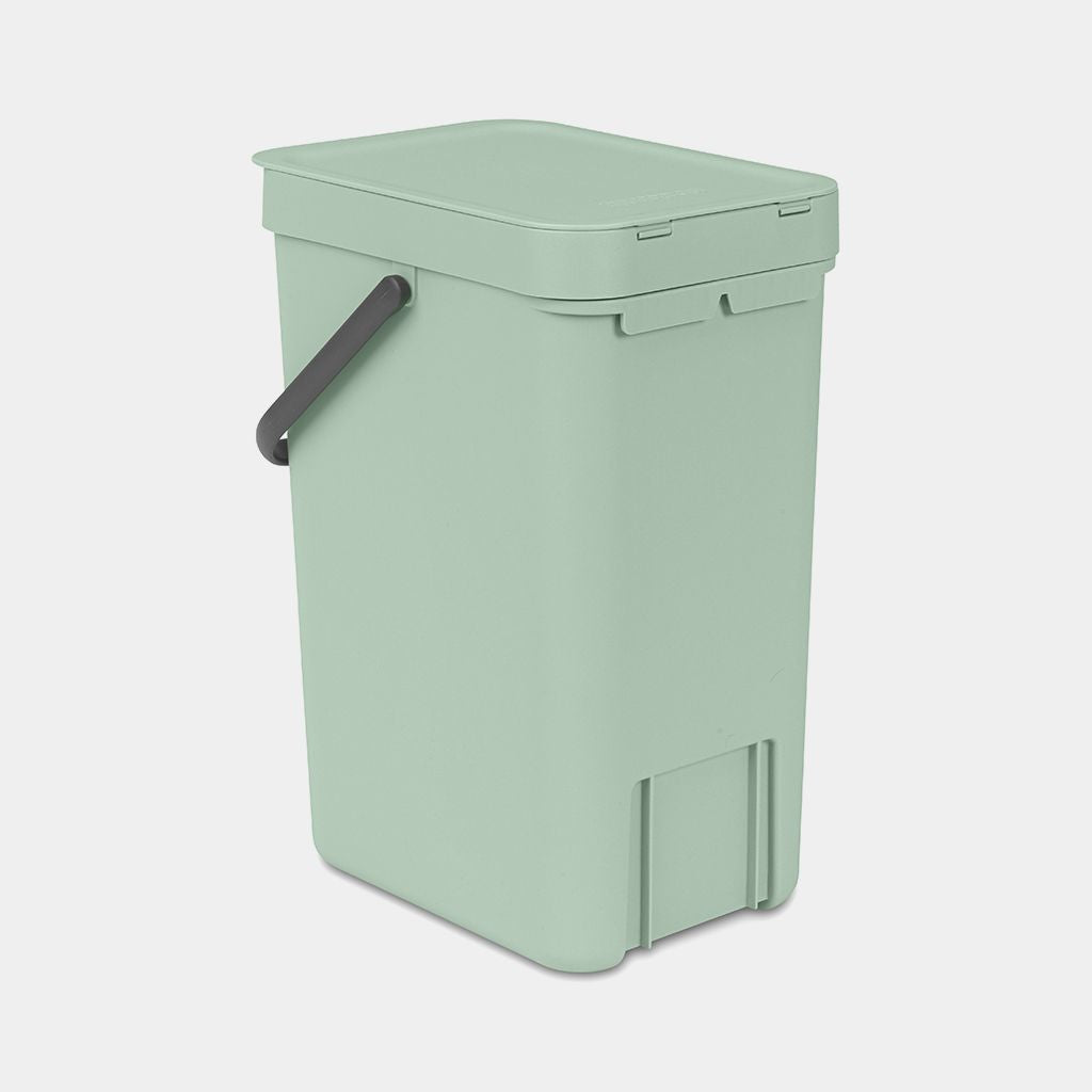 Brabantia Recyclingbox Sort & Go – 12 l – Kunststoff, rechteckig – Hellgrün