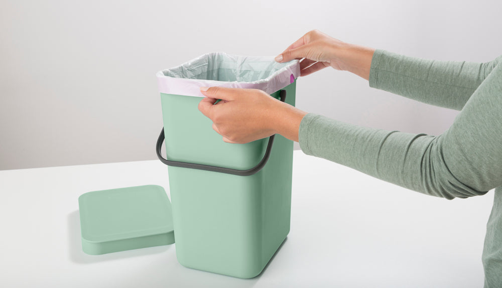Brabantia Recyclingbox Sort & Go – 12 l – Kunststoff, rechteckig – Hellgrün