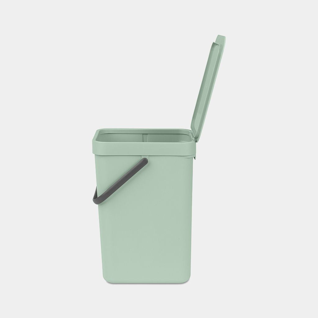 Brabantia Recyclingbox Sort & Go – 12 l – Kunststoff, rechteckig – Hellgrün