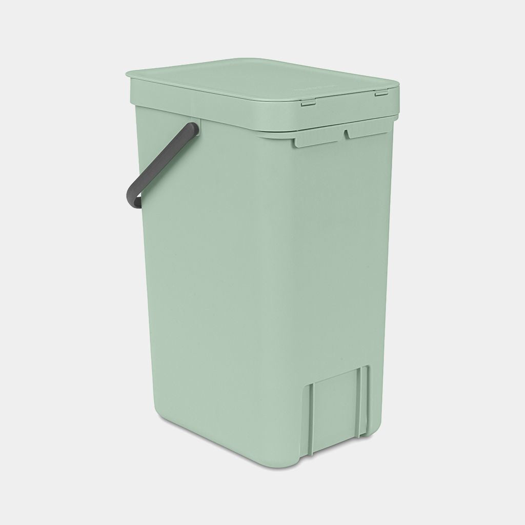 Brabantia Recyclingbox Sort & Go – 16 l – Kunststoff, rechteckig – hellgrün