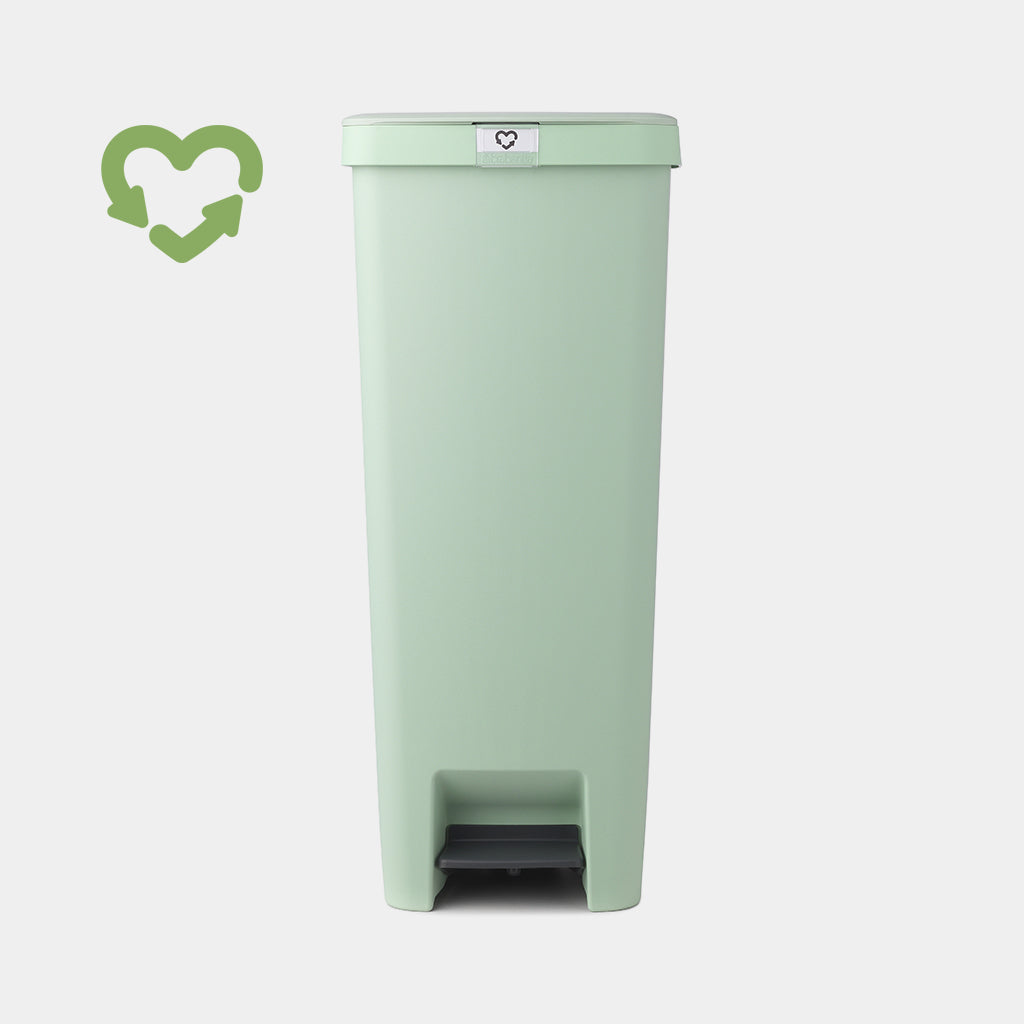 Brabantia Abfallcontainer – 40 l – mit Deckel – Kunststoff, Hellgrün – B × H × T 352 × 666 × 280 mm