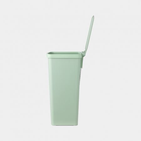 Brabantia Abfallcontainer – 40 l – mit Deckel – Kunststoff, Hellgrün – B × H × T 352 × 666 × 280 mm
