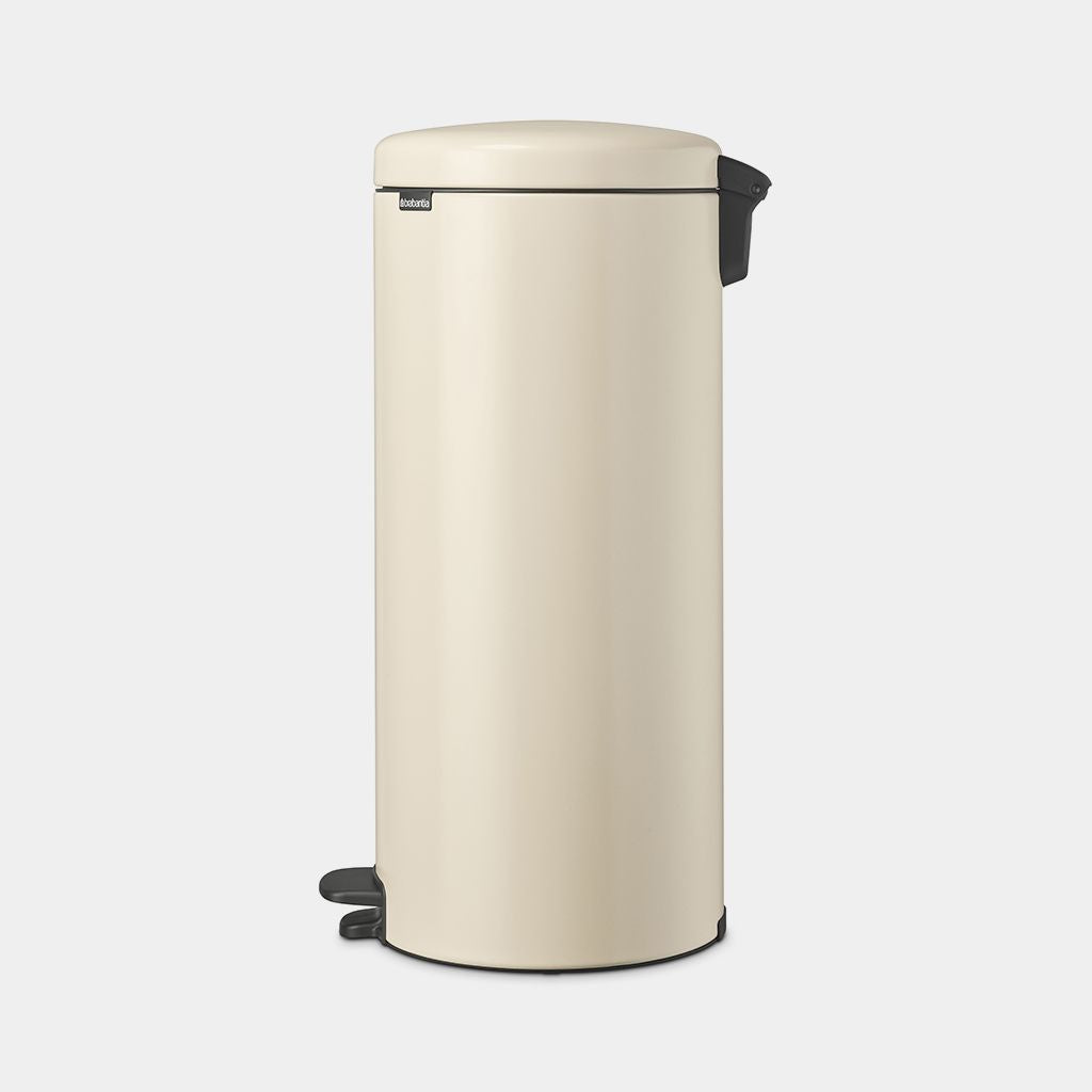 Brabantia NewIcon Treteimer – 30 l – Edelstahl, rund – Beige