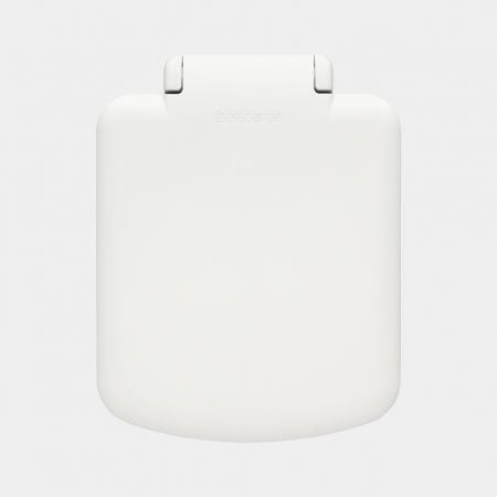 Brabantia StepUp Papierkorb – 40 l – Kunststoff, Hellgrau – B × H × T 352 × 666 × 280 mm