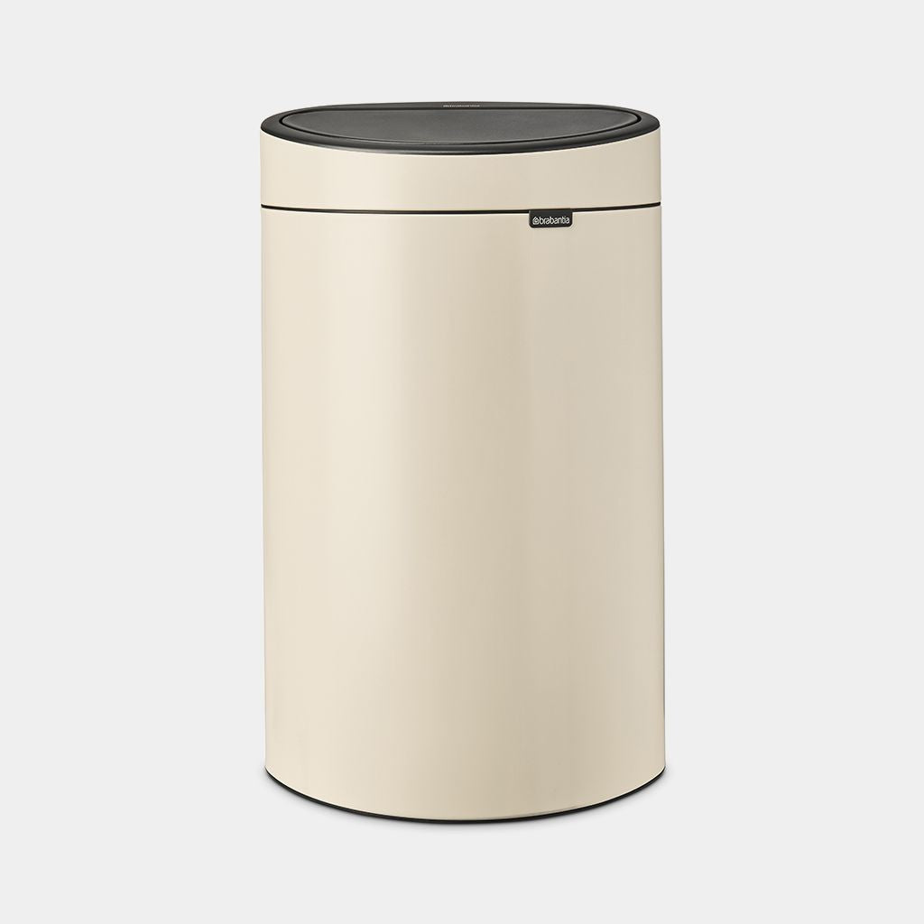 Brabantia Touch Bin New Abfalleimer – 40 l – mit Deckel – Edelstahl – B × H × T 435 × 727 × 302 mm