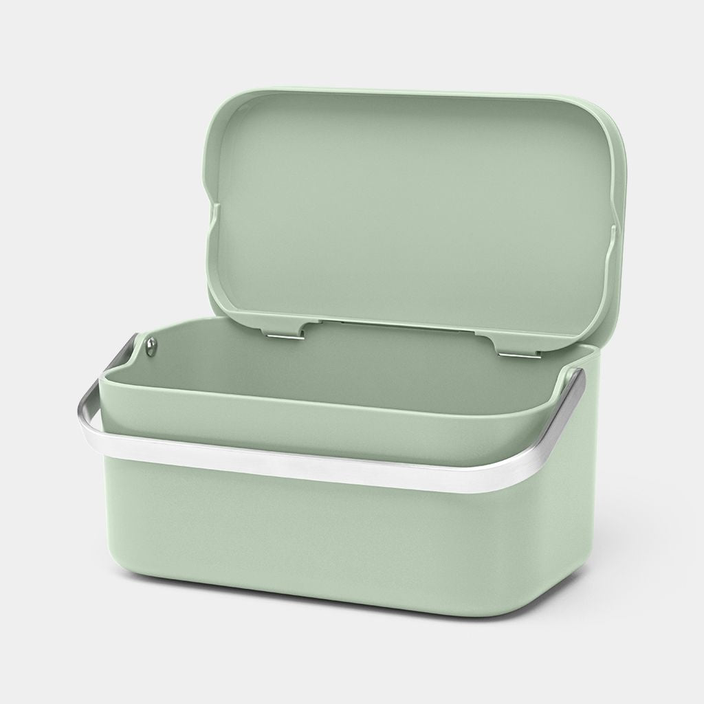 Brabantia Komposteimer Jade – 1,8 l – Kunststoff, rechteckig – Hellgrün
