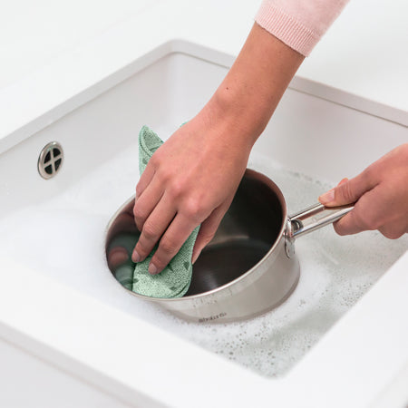 Brabantia Mikrofasertuch – Hellgrün – 30 × 30 cm – 2er-Set