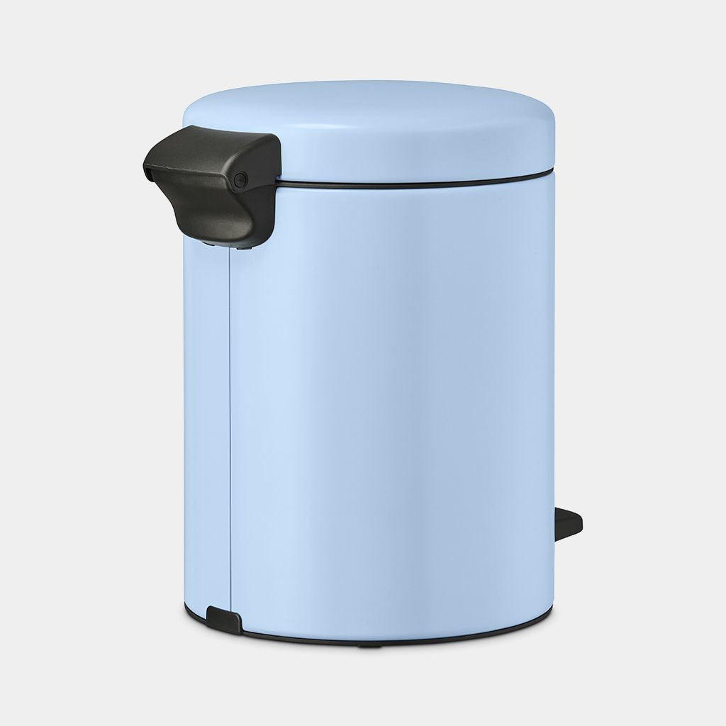 Brabantia NewIcon Treteimer – 5 l – Edelstahl, Rund – Blau