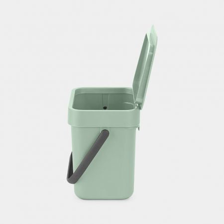 Brabantia Komposteimer Sort & Go – 3 l – Kunststoff, rechteckig – hellgrün