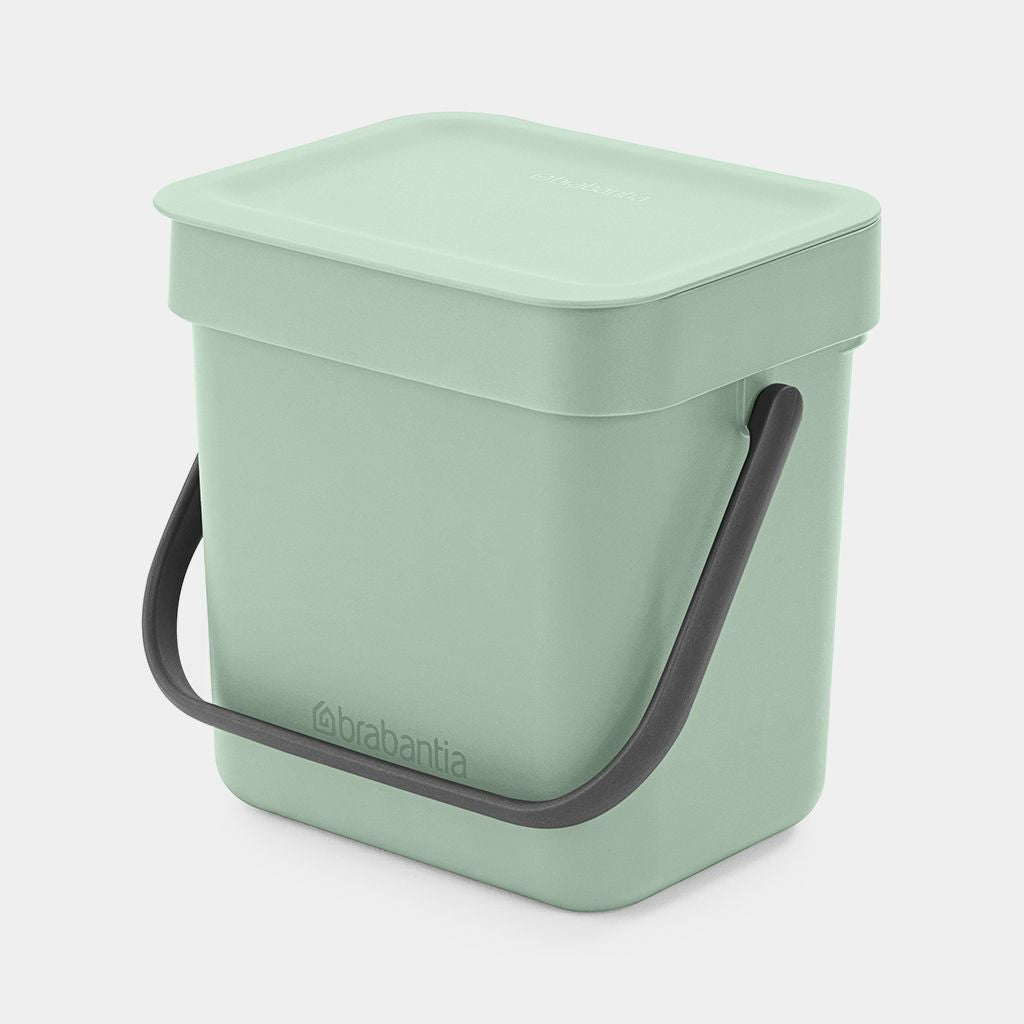 Brabantia Komposteimer Sort & Go – 3 l – Kunststoff, rechteckig – hellgrün