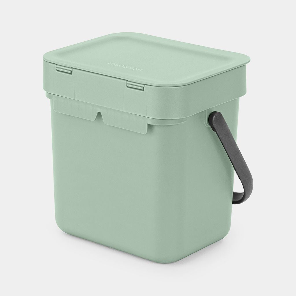 Brabantia Komposteimer Sort & Go – 3 l – Kunststoff, rechteckig – hellgrün