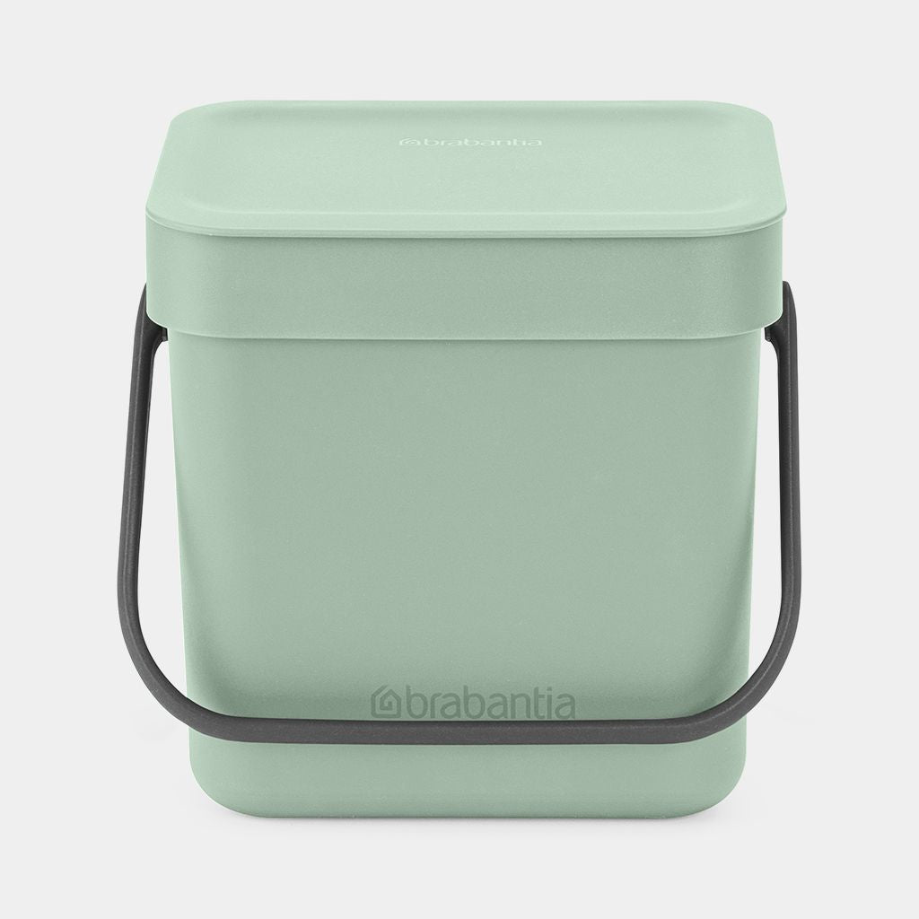 Brabantia Komposteimer Sort & Go – 3 l – Kunststoff, rechteckig – hellgrün