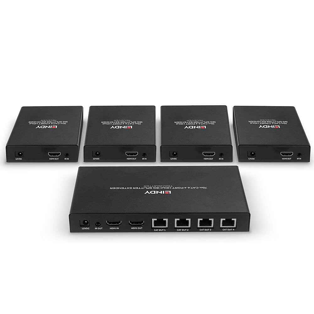 Lindy HDMI-Splitter 1×4, 4K60, über Cat 6, bis 70 m