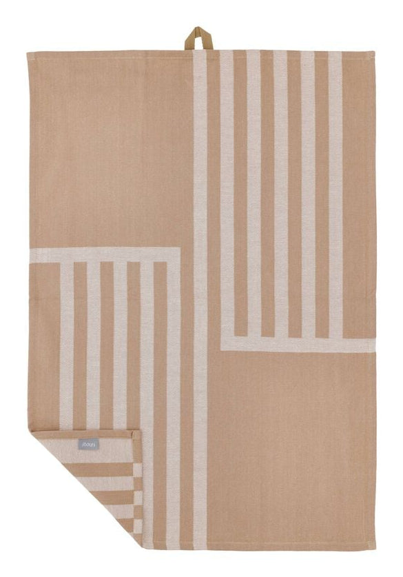 Södahl Geschirrtücher 2er-Set, 50 × 70 cm, Baumwolle, Taupe