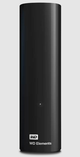 Western Digital Elements Desktop Speichergerät – 20 TB, Schwarz