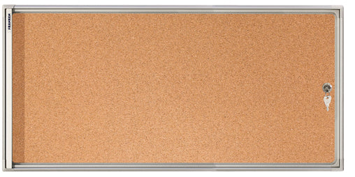 Franken X-tra Line Schaukasten – Klapptür – Kork-Rückwand – 3 × DIN A4 – 730 × 370 × 30 mm – abschliessbar