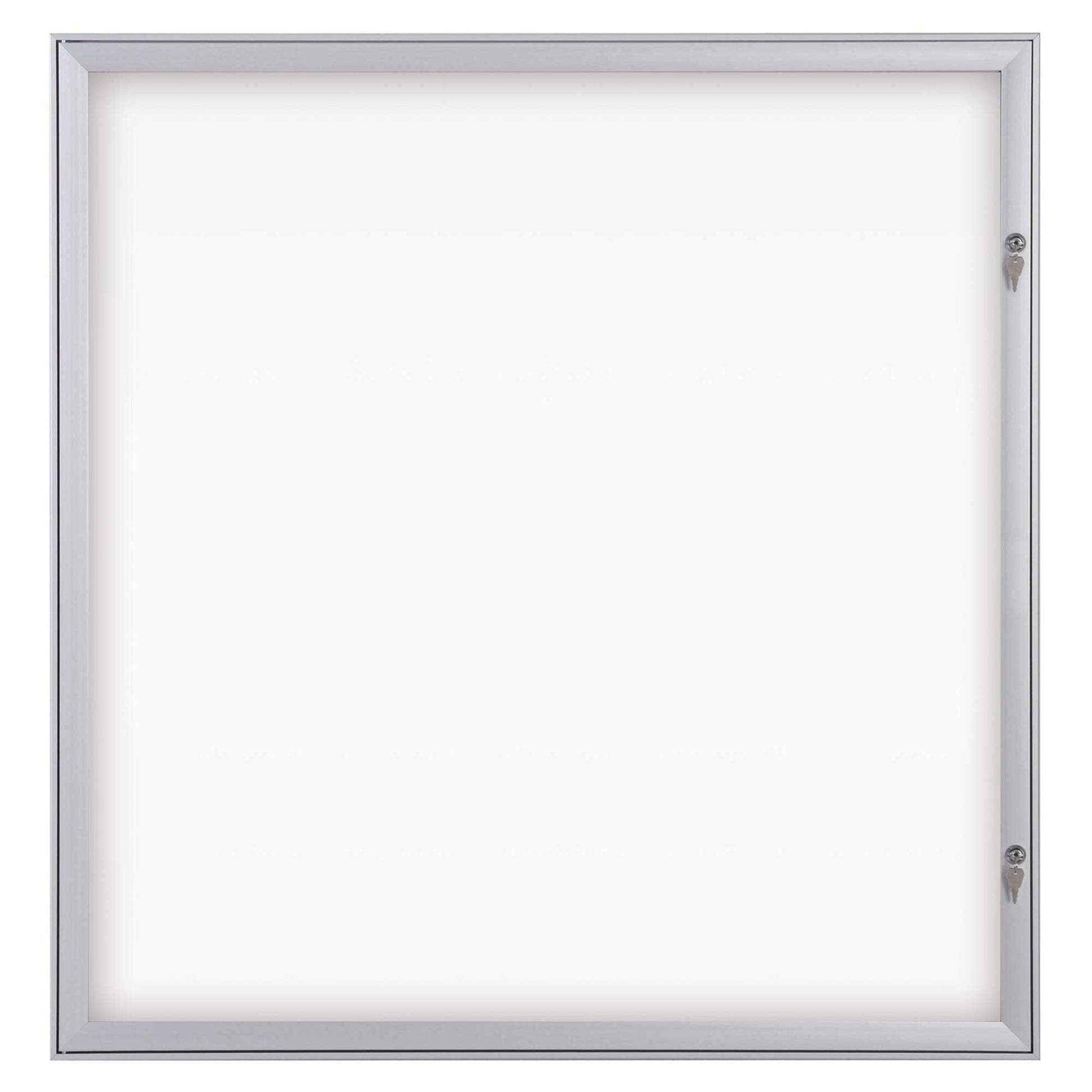 Franken Schaukasten SKB12S, 12 × A4 – Aluminium, Acrylglas, abschliessbar, Innenbereich, 96,9 × 100,4 × 2,3 cm