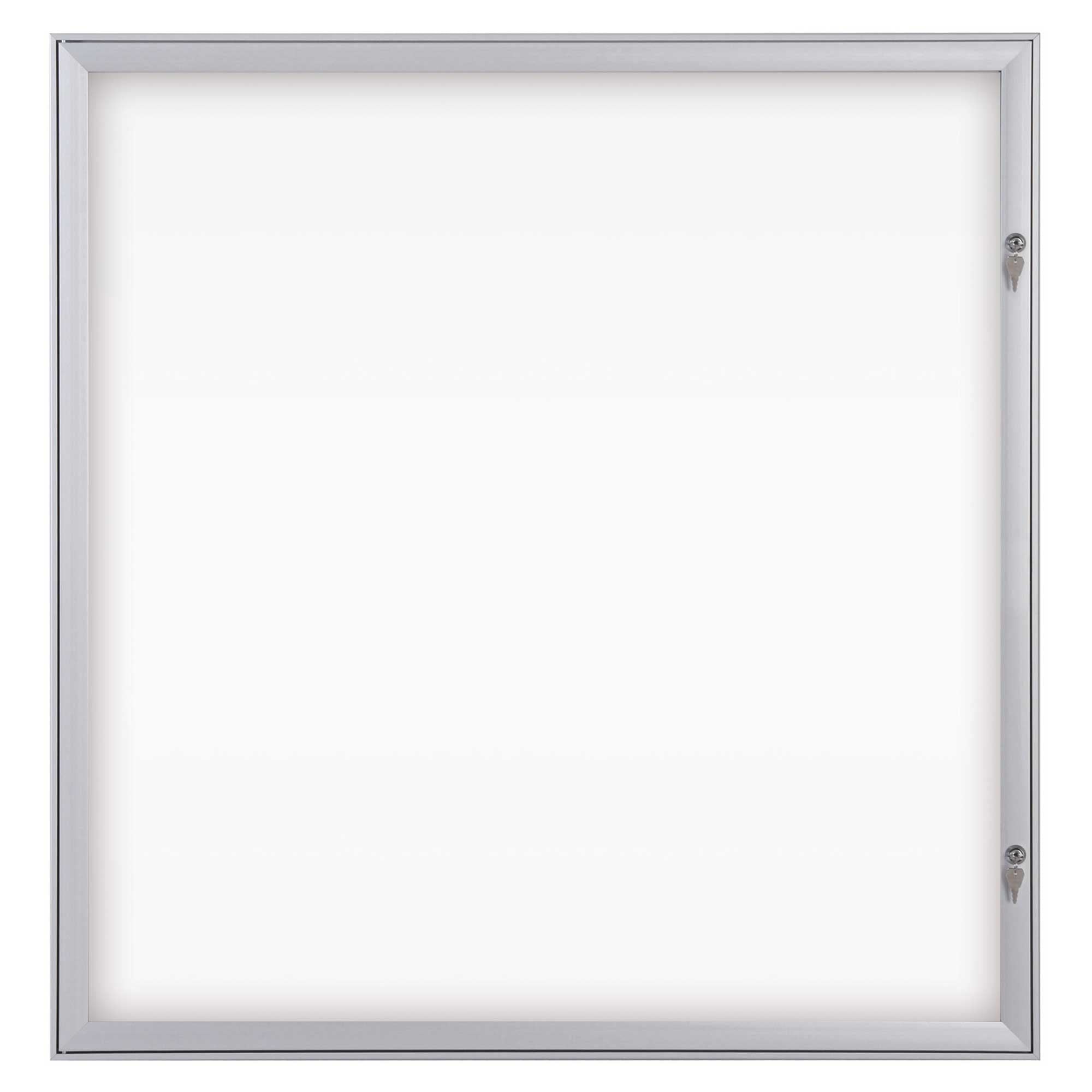Franken Schaukasten SKB12S, 12 × A4 – Aluminium, Acrylglas, abschliessbar, Innenbereich, 96,9 × 100,4 × 2,3 cm