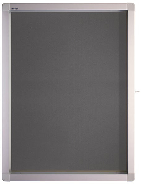 Franken Schaukasten ECO – 4 × A4, Filz-Rückwand, Aluminiumrahmen