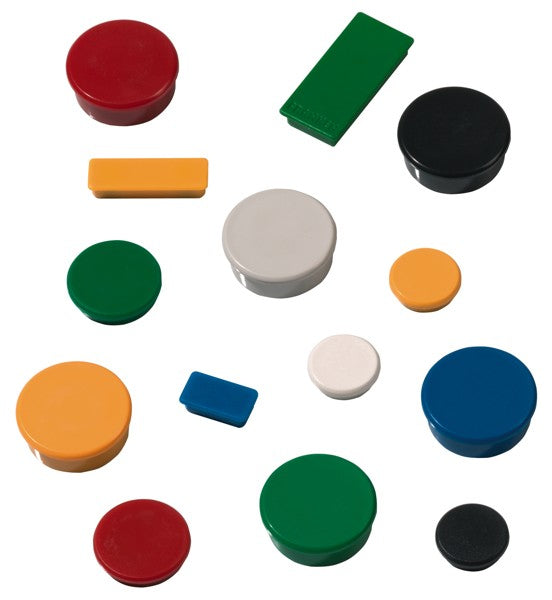 Franken Tafelmagnete – Ø 24 mm – 10 Stk. – blau