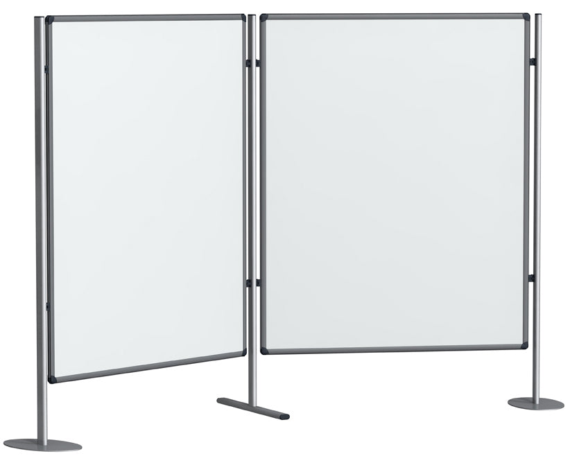 Franken Whiteboard – 90 × 120 cm, lackierter Stahl, magnetisch, Aluminiumrahmen, Wandmontage