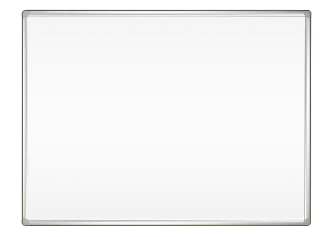 Franken Whiteboard – 90 × 120 cm, lackierter Stahl, magnetisch, Aluminiumrahmen, Wandmontage