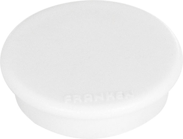 Franken Tafelmagnete – Ø 38 mm, 10 Stk., weiss