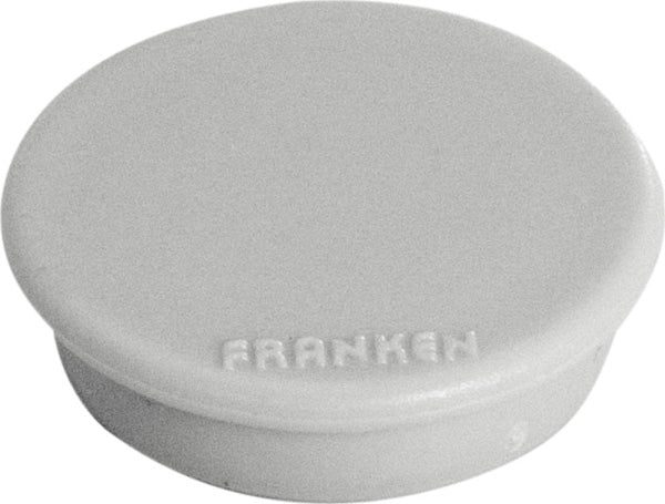 Franken Tafelmagnete – Ø 38 mm, 10 Stk., grau