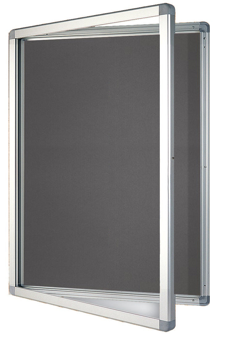 Franken Schaukasten ECO, 9 × A4 – Aluminium, ESG-Glas, abschliessbar, 101,1 × 75 × 4,5 cm