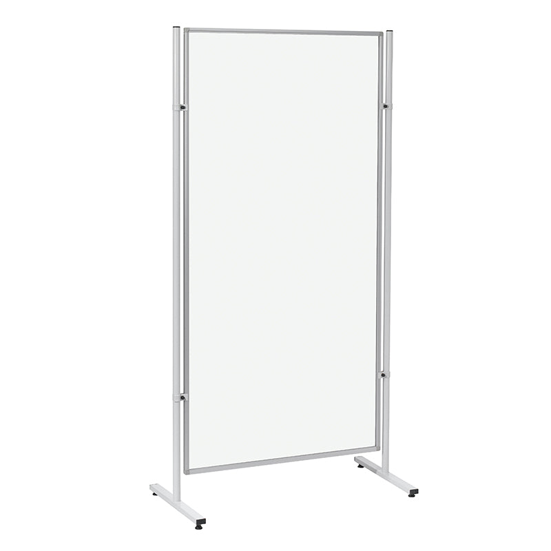 Franken Whiteboard – 120 × 60 cm, lackierter Stahl, Aluminiumrahmen, beidseitig, inkl. Befestigungsadapter