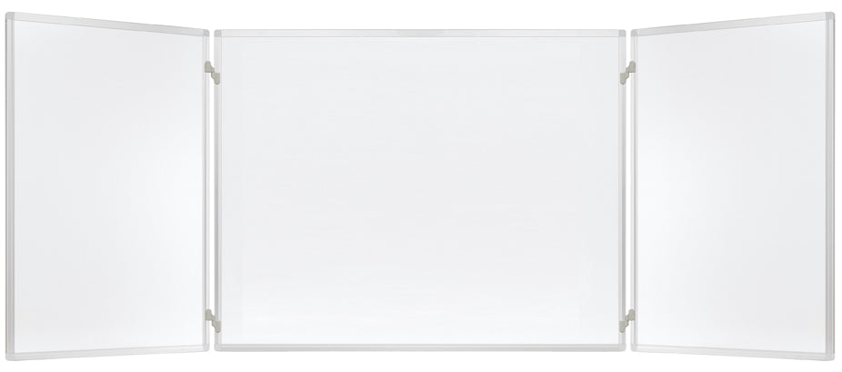 Franken Whiteboard – 300 × 100 cm, Emaille, magnetisch, Aluminiumrahmen, Wandmontage, beidseitig