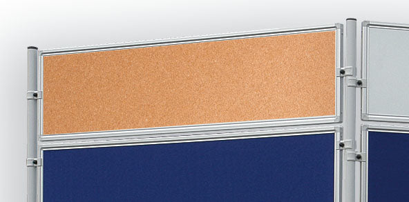 Franken Pinnwand – Kork, Aluminiumrahmen – 120 × 60 cm, für Stellwandsystem ECO