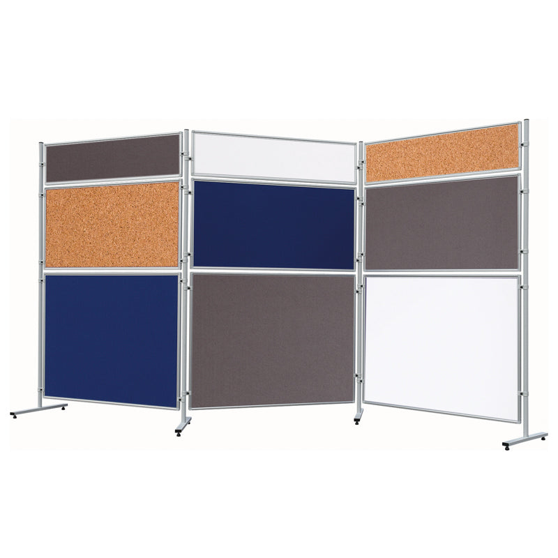 Franken Textiltafel für Stellwandsystem ECO – 1'200 × 1'200 mm, Filz, grau